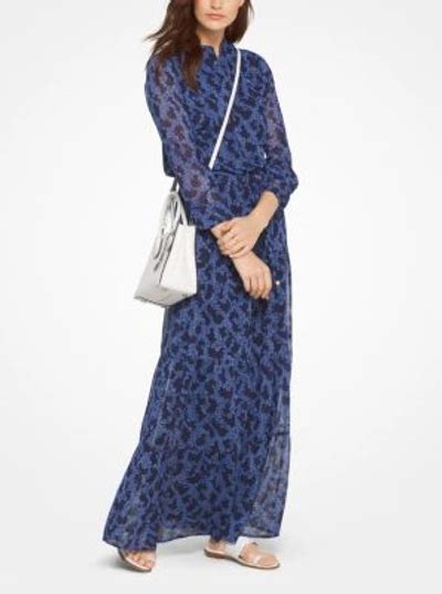 michael kors botanical chiffon maxi dress|Michael Michael Kors Botanical Chiffon Maxi Dress.